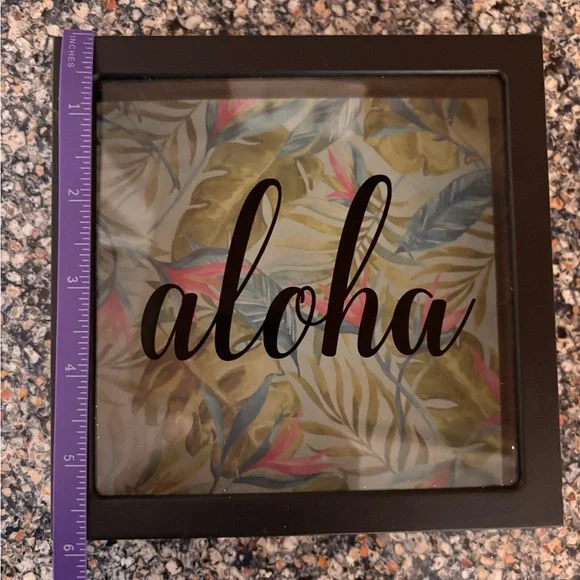 Tropical Aloha Shadow Box Bank - Picture 3 of 4